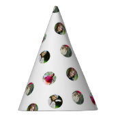 Aangepaste witte foto dot accessoire feesthoedjes (Rechts)