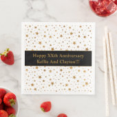 Aangepaste witte / gouden sterren met bericht Jubi Servet (Insitu)