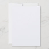 Aangepaste witte groene schilderachtige tropische kaart (Achterkant)