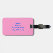 Aangepaste witte hengst Bagagelabel (Achterkant horizontaal)