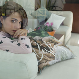 Aangepaste witte kalligrafie Besties, foto's en te Kussen