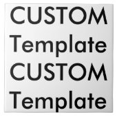 Aangepaste witte keramische foto Tegel 6 "x 6" Tegeltje (Voorkant)