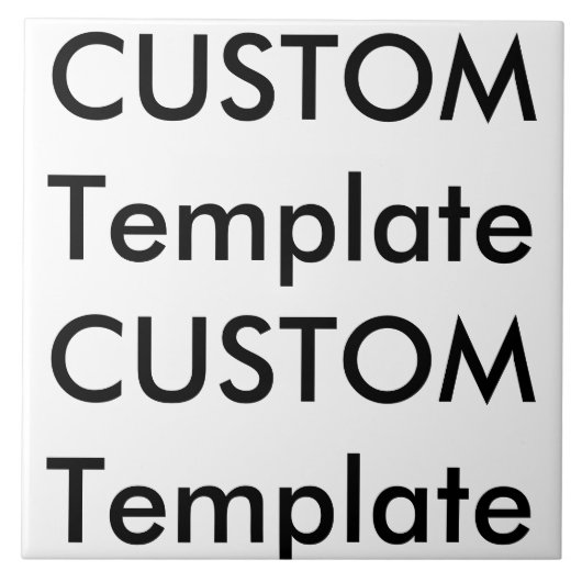 Aangepaste witte keramische foto Tegel 6 "x 6" Tegeltje (Voorkant)