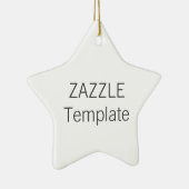 Aangepaste witte keramische kerstboomversiering me keramisch ornament (Rechts)