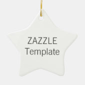 Aangepaste witte keramische kerstboomversiering me keramisch ornament (Voorkant)