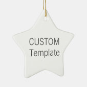 Aangepaste witte keramische kerstboomversiering me keramisch ornament (Rechts)