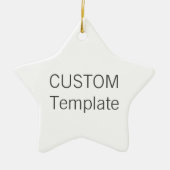 Aangepaste witte keramische kerstboomversiering me keramisch ornament (Voorkant)