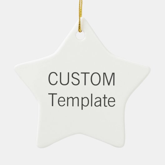 Aangepaste witte keramische kerstboomversiering me keramisch ornament (Voorkant)