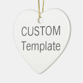 Aangepaste witte keramische kerstboomversiering vo keramisch ornament (Links)