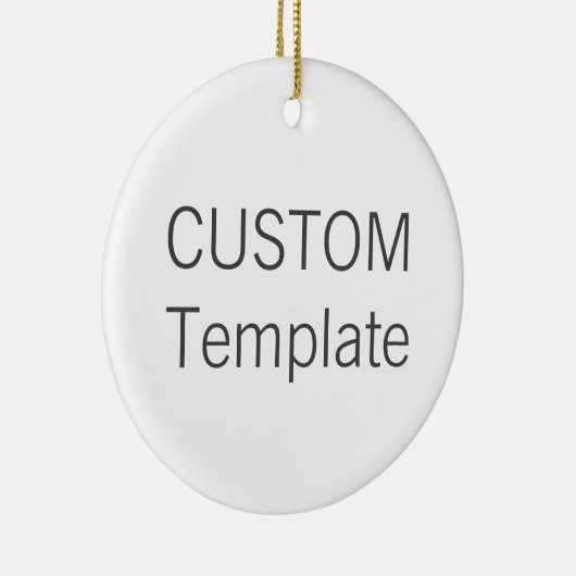 Aangepaste witte keramische ROND kerstboomversieri Keramisch Ornament (Rechts)