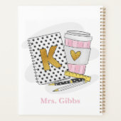 Aangepaste witte kleuterschool leraar school planner (Achterkant)