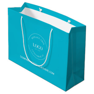 Aangepaste witte Logo op de blauwe internetsite vo Groot Cadeauzakje