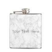 Aangepaste witte maatkolf heupfles (Voorkant)