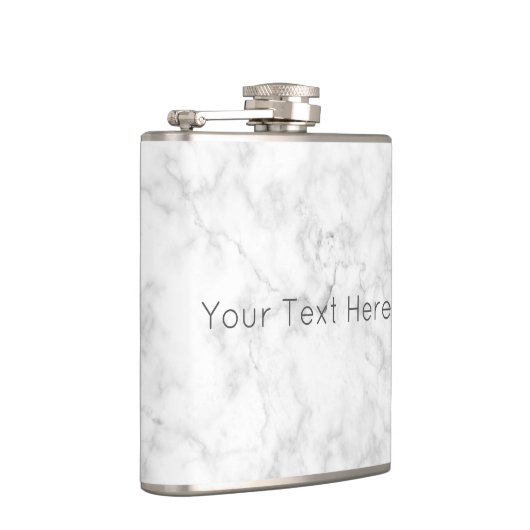 Aangepaste witte maatkolf heupfles (Rechts)