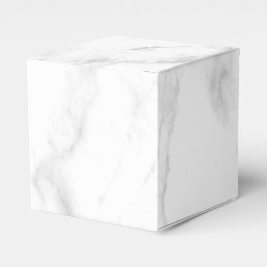 Aangepaste witte marmer met moderne Sjabloon Bedankdoosjes (Voorkant Zijde)