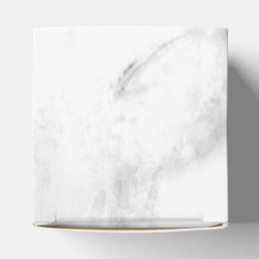 Aangepaste witte marmer met moderne Sjabloon Bedankdoosjes (Bovenkant)