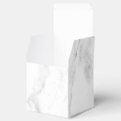 Aangepaste witte marmer met moderne Sjabloon Bedankdoosjes (Geopend)
