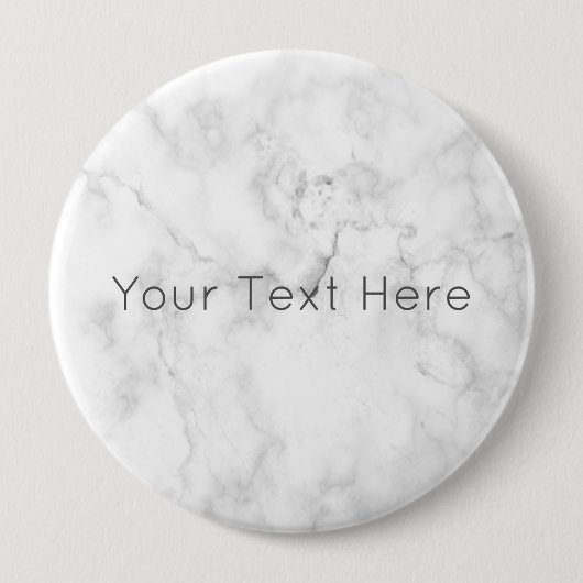 Aangepaste witte marmer Ronde badge Button 4,0 Cm (Voorkant)