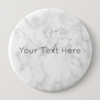 Aangepaste witte marmer Ronde badge Ronde Button 4,0 Cm