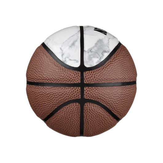 Aangepaste witte marmeren textuur basketbal (Rechts)