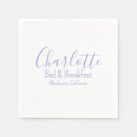 Aangepaste witte Paarse moderne bed and breakfast