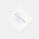 Aangepaste witte Paarse moderne bed and breakfast Servet (Hoek)