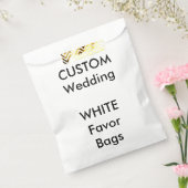 Aangepaste WITTE Papiertas Bedankzakje (Gezegeld)