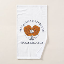 Aangepaste witte Pickleball Club Speler Teamsporte Handdoek