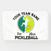 Aangepaste Witte Pickleball Club Team Speler Pickl Spandoek (Horizontaal)