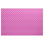 Aangepaste witte polka stippen op magenta patroon  stof (Fat Quarter)