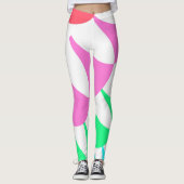 Aangepaste witte regenboogschalen, Leggings (Voorkant)