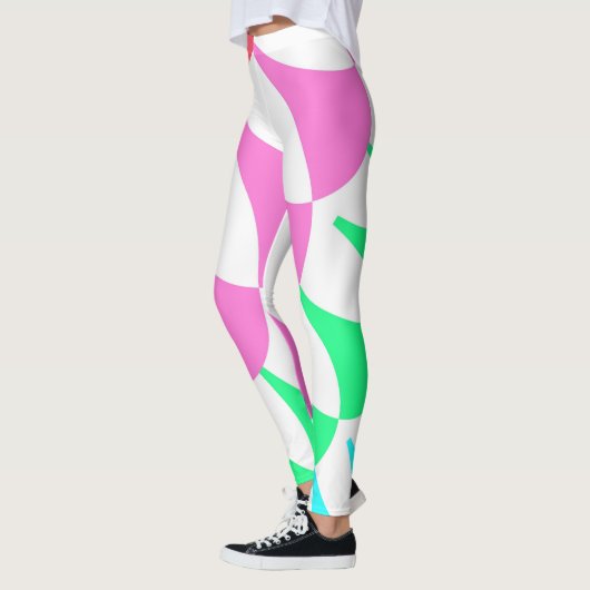Aangepaste witte regenboogschalen, Leggings (Links)