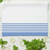 Aangepaste witte streep banden keukenhanddoek (Gevouwen)