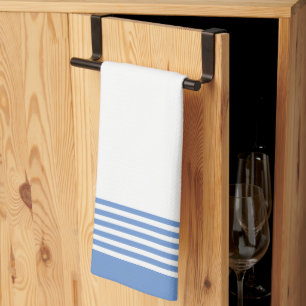 Aangepaste witte streep banden keukenhanddoek