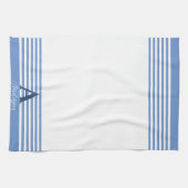 Aangepaste witte streep banden op maat theedoek (Horizontaal)