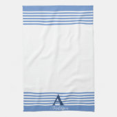 Aangepaste witte streep banden op maat theedoek (Verticaal)