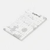 Aangepaste witte stremming met asfaltboomstructuur post-it® notes (Schuin)