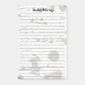 Aangepaste witte stremming met asfaltboomstructuur post-it® notes (Voorkant)