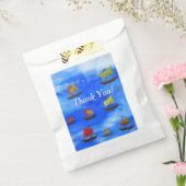 Aangepaste, witte tas bedankzakje (Gezegeld)