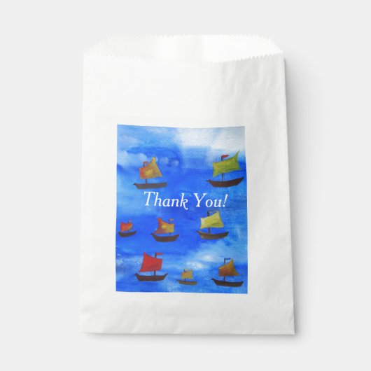 Aangepaste, witte tas bedankzakje (Voorkant)