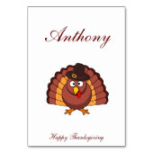 Aangepaste witte Thanksgivingen plaatsen kaarten m (Achterkant)