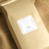  aangepaste witte theelabel vierkante sticker