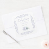  aangepaste witte theelabel vierkante sticker (Envelop)