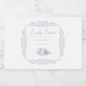  aangepaste witte theelabel voedselcontainer etiket (Enkel label)