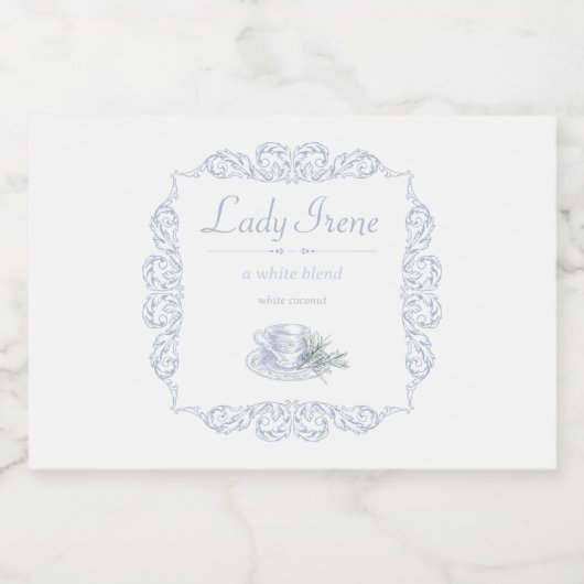  aangepaste witte theelabel voedselcontainer etiket (Enkel label)