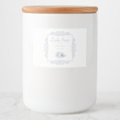  aangepaste witte theelabel voedselcontainer etiket (Voorkant)