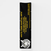 Aangepaste Witte tijger Martial Arts aanpassen Spandoek (Verticaal)