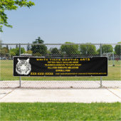 Aangepaste Witte tijger Martial Arts aanpassen Spandoek (Insitu)