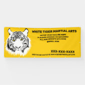 Aangepaste Witte tijger Martial Arts aanpassen Spandoek (Horizontaal)