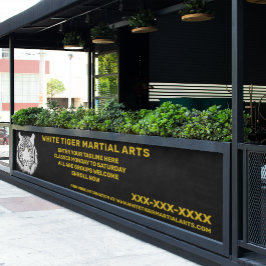 Aangepaste Witte tijger Martial Arts aanpassen Spandoek